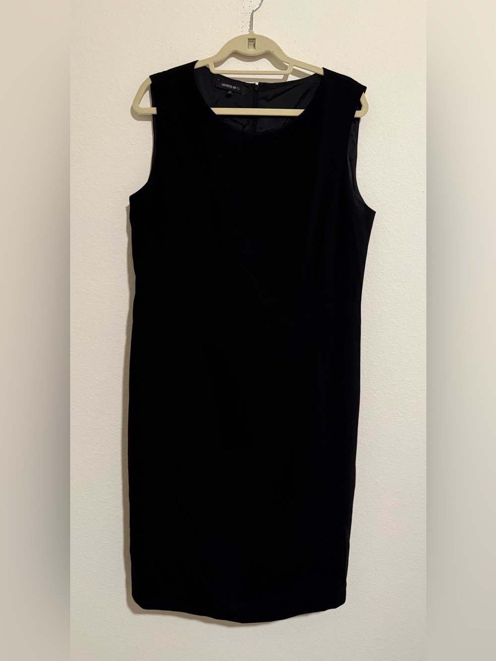 Lafayette 148 New York Black Sleeveless Sheath Dress